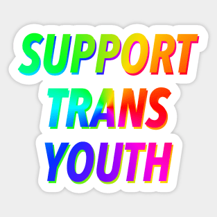SUPPORT TRANS YOUTH 🏳️‍🌈 Sticker